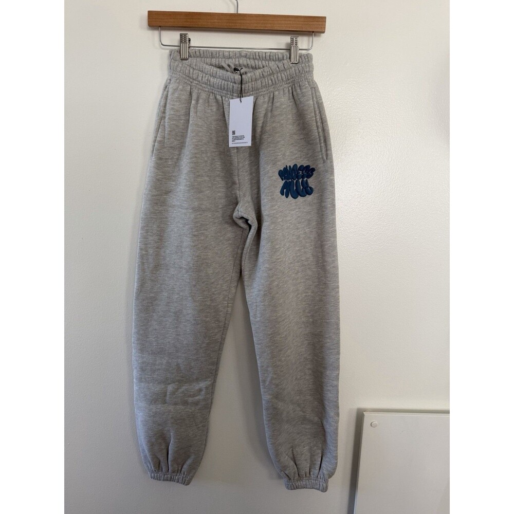 NWT Princess Polly Women’s Gray Puffy Logo Fleece Jogger Sweatpants US 2 XS - Picture 8 of 8